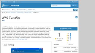
                            6. AVG TuneUp | heise Download