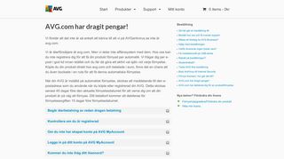 
                            6. AVG.com har dragit pengar från mitt konto - AVG Antivirus Sverige