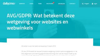 
                            11. AVG/GDPR: Wat betekent deze wetgeving voor websites en ...