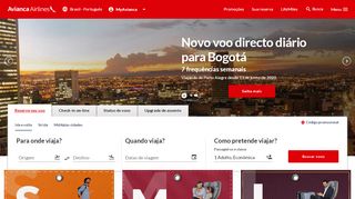 
                            2. Avianca.com Brasil. Voos para América Latina ao melhor preço