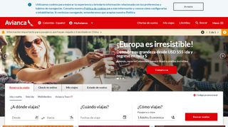 
                            4. Avianca.com en Colombia. Vuelos nacionales e internacionales