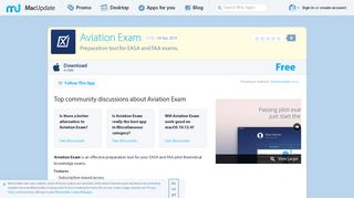 
                            4. Aviation Exam 7.6.5 free download for Mac | MacUpdate