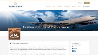 
                            11. Aviation Institute of Maintenance | Work of Honor