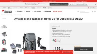 
                            12. Aviator drone backpack Hover-25 for DJI Mavic & OSMO - Manfrotto