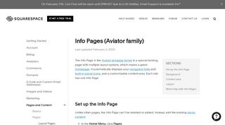 
                            8. Aviator Info Pages – Squarespace Help