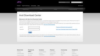 
                            6. Avid Download Center - Avid Master Account