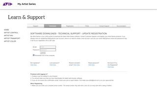 
                            1. Avid | Login - Avid | Artist Series Support