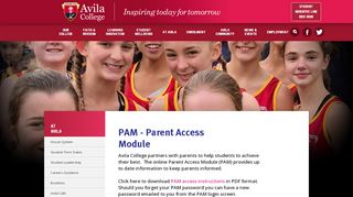 
                            11. Avila College | PAM - Parent Access Module