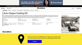 
                            10. Avio-Diepen Holding BV: Company Profile - Bloomberg