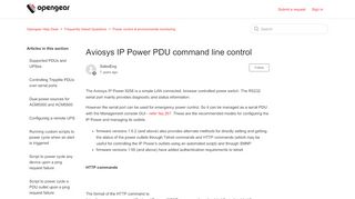 
                            5. Aviosys IP Power PDU command line control – Opengear Help Desk