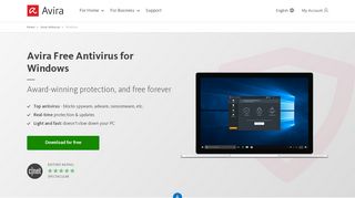 
                            5. Avira Free Antivirus - Download