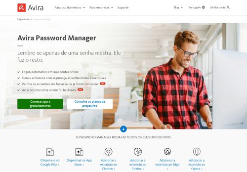 
                            3. Avira Free Password Manager| Seguro e Fácil