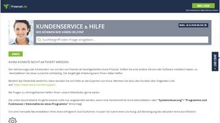 
                            11. Avira konnte nicht aktiviert werden - Kundenservice & Hilfe – freenet ...