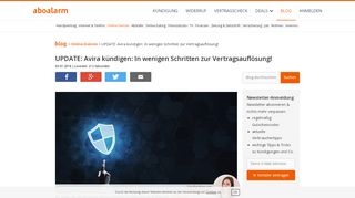 
                            6. Avira kündigen: In wenigen Schritten zur Vertragsauflösung! - Aboalarm