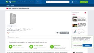 
                            12. Avira Password Manager Pro - 1 Jahresvision - mydealz.de