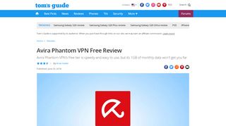
                            9. Avira Phantom Free VPN - Full Review and Benchmarks - Tom's Guide