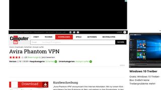 
                            8. Avira Phantom VPN 2.18.1.30309 - Download - COMPUTER BILD