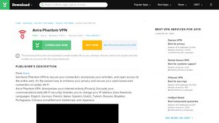 
                            13. Avira Phantom VPN - Free download and software reviews - CNET ...
