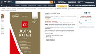 
                            8. Avira Prime [Online Code]: Amazon.de: Software