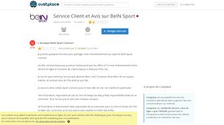 
                            12. Avis BeIN Sport : L'arnaque BeIN Sport Connect - Custplace