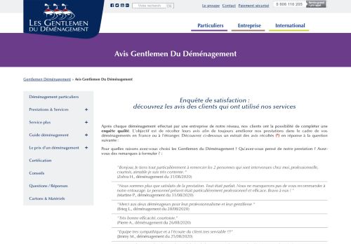 
                            13. Avis de clients des Gentlemen du Déménagement