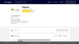 
                            8. Avis de DHgate | Lisez les avis clients de www.dhgate.com - Trustpilot