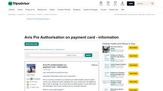 
                            6. Avis Pre Authorisation on payment card - information - Orlando ...