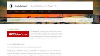 
                            4. Avis Rent a Car | All Airport Flight Specials
