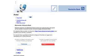 
                            6. Aviso - Deutsche Bank