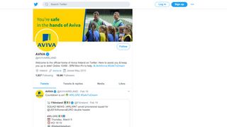 
                            9. AVIVA (@AVIVAIRELAND) | Twitter