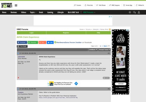 
                            6. AVIVA Claim Experience - www.hardwarezone.com.sg