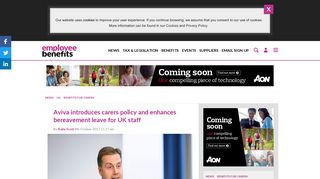 
                            12. Aviva introduces new carers policy and enhances ... - Employee Benefits
