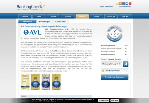 
                            6. AVL Finanzvermittlung | BankingCheck.de