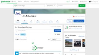 
                            8. AvL Technologies Reviews | Glassdoor