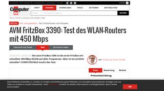 
                            11. AVM FritzBox 3390: Test des WLAN-Routers mit 450 Mbps ...