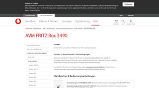 
                            11. AVM FRITZ!Box 3490 - Support & Bedienungsanleitungen für den ...