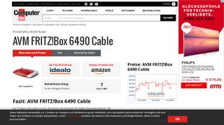 
                            9. AVM FRITZ!Box 6490 Cable - COMPUTER BILD