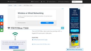 
                            7. AVM FRITZ!Box 7360 Default Password & Login, Manuals and Reset ...