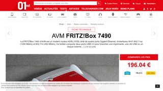 
                            13. AVM FRITZ!Box 7490 : la fiche technique complète - 01net.com