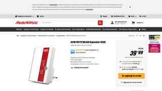 
                            8. AVM FRITZ!WLAN Repeater 450E | Mediaworld.it