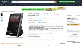 
                            6. AVM FRITZ!WLAN Repeater N/G: Amazon.de: Computer & Zubehör