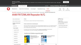 
                            3. AVM FRITZ!WLAN Repeater N/G - Support & Bedienungsanleitungen ...