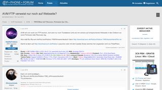 
                            6. AVM FTP verweist nur noch auf Webseite? | IP Phone Forum