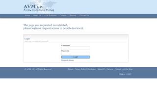 
                            12. AVM L.P. | Login