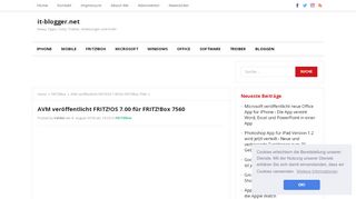 
                            9. AVM veröffentlicht FRITZ!OS 7.00 für FRITZ!Box 7560 – it-blogger.net