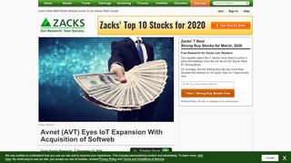 
                            12. Avnet (AVT) Eyes IoT Expansion With Acquisition of Softweb ...