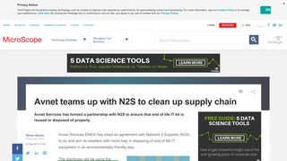 
                            11. Avnet teams up with N2S to clean up supply chain - Computer Weekly
