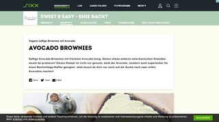 
                            10. Avocado Brownies - Rezept aus Enie backt - Sixx