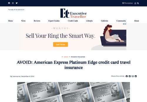 
                            12. AVOID: American Express Platinum Edge credit card travel ...