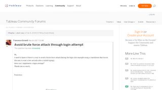 
                            12. Avoid brute force attack through login attempt |Tableau Community ...